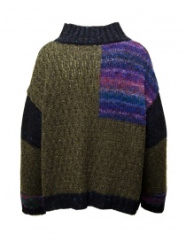 Fuga Fuga dark blue patchwork sweater buy online