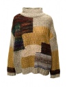 Fuga Fuga maglione patchwork beige ocra grigio acquista online BDA07430WA LIGHTGRAY 71