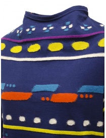 M.&Kyoko blue wool and cotton patterned pullover price