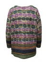 M.&Kyoko green pink patterned wool sweater shop online women s knitwear