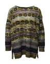 M.&Kyoko black yellow blue patterned wool sweater buy online BDA01402WA BLACK 81