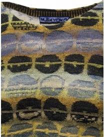 M.&Kyoko black yellow blue patterned wool sweater price