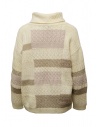 M.&Kyoko pullover a collo alto effetto patchwork biancoshop online maglieria donna