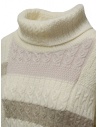 M.&Kyoko pullover a collo alto effetto patchwork bianco BDA01435WA IVORY 02 prezzo