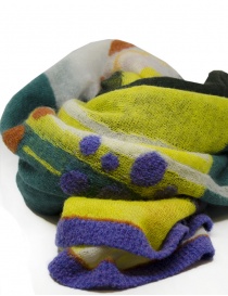 M.&Kyoko green patterned scarf in mixed wool price