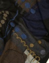 M.&Kyoko black and blue patterned wool scarf shop online scarves