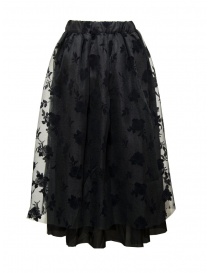 A Tentative Atelier black floral tulle skirt price