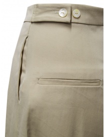 A Tentative Atelier beige palazzo pants with silk edge womens trousers buy online