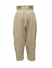 A Tentative Atelier wide balloon pants in beige velvet buy online