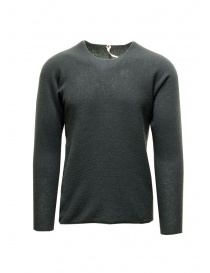 Men s knitwear online: Label Under Construction grey wool pullover sweater