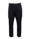 Attachment pantaloni con elastico in vita blu navy acquista online AP42-047 NAVY 420