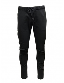 Mens trousers online: Attachment dark grey jogger style casual pants