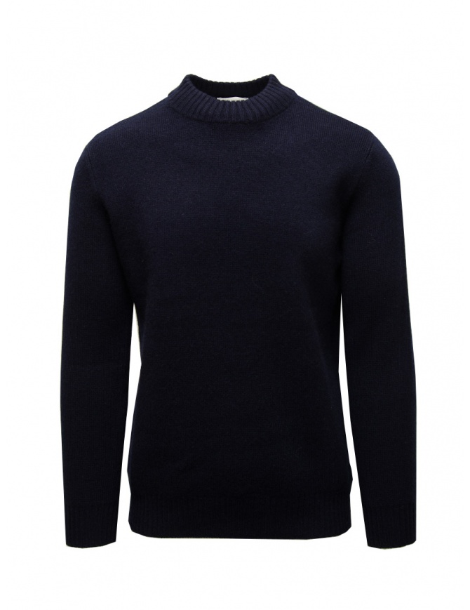 Monobi Beluga pullover in blue cashmere 16779516 BELUGA 20291 men s knitwear online shopping