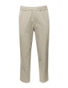 Monobi pantaloni in velluto beige con coulisse acquista online 16799151 GESSO 36110