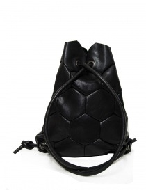 Trippen Hexagon black leather backpack price