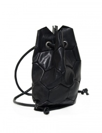 Trippen Hexagon black leather backpack