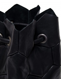 Trippen Hexagon black leather backpack bags price