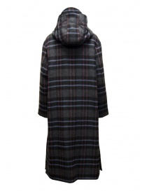 Maison Lener Dark grey checked Briselame coat price