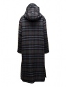 Maison Lener Dark grey checked Briselame coat SG64AML7MF2906 ANTHRACITE-BLEU price