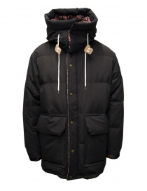 Woolrich Classic Fit Camp Down Parka in charcoal black buy online