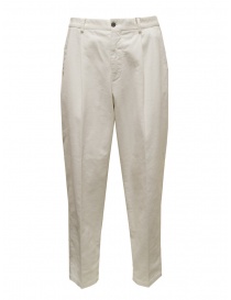 Cellar Door Modlu pantaloni in velluto bianchi MODLU WHITE 01 SF491