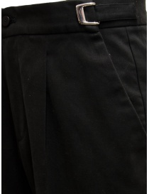 Cellar Door Leo T black trousers with buckles mens trousers buy online