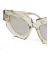 Kuboraum F5 TP transparent cat eye sunglasses with mirrored lenses F5 52-21 TP FSPINK buy online