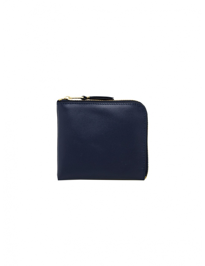 Comme des Garçons mini coin purse in blue leather SA3100 NAVY wallets online shopping