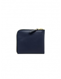 Comme des Garçons mini coin purse in blue leather wallets buy online