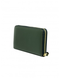 Comme des Garçons large wallet in green leather