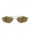 Kuboraum Z23 SM thin sunglasses in hammered metal buy online Z23 51-20 SM BROWN