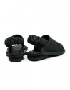 Trippen Nudge flat leather sandal with elasticated ankle band NUDGE BLK ALB WAW PA BLK price