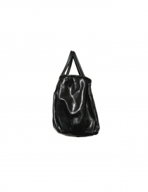 Delle Cose bright black leather bag