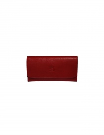 Il Bisonte long red wallet with zippers C0856..P 245 ROSSO order online