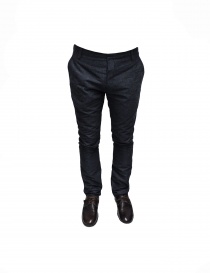 Mens trousers online: Adriano Ragni gray mixed cotton pants