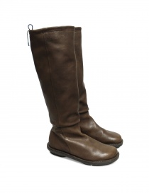 Womens shoes online: Khaki leather Trippen Urban boots