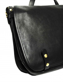 Il Bisonte Vincent black leather briefcase