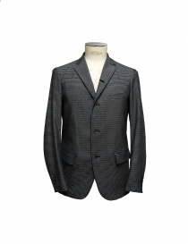 Mens suit jackets online: 08SIRCUS gray horizontal stripes jacket