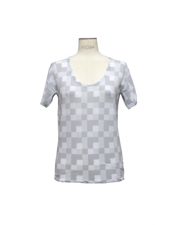 Maglia SIDE SLOPE grigio chiaro L002 11LT GREY t shirt donna online shopping