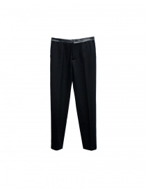 Mens trousers online: Cy Choi Hand Printed black trousers
