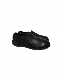 Womens shoes online: Black leather Guidi 109 shoes (female style)