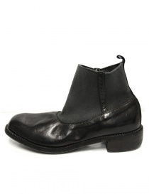 Black leather ankle boots Guidi E98