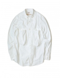 Mens shirts online: Kapital white cotton shirt