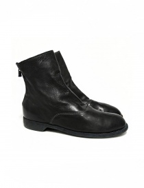 Mens shoes online: Guidi 211 black leather ankle boots