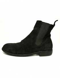 Black suede leather ankle boots 96 Guidi