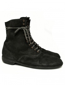Mens shoes online: Guidi 212 black suede leather ankle boots
