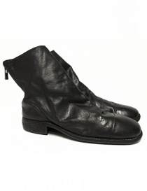 Mens shoes online: Guidi 986 black leather ankle boots
