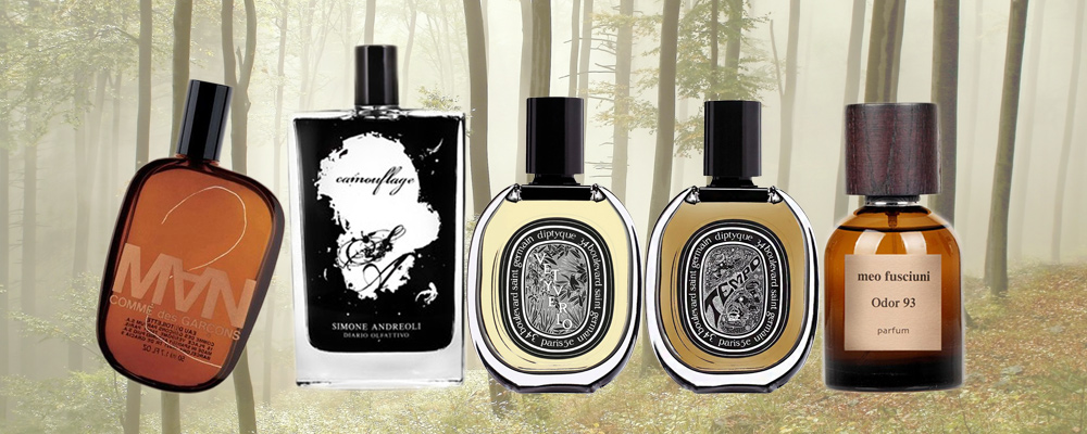 The best selection of woody and mossy perfumes